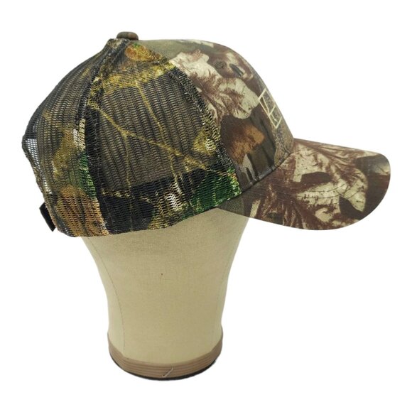 JESCO Construction Camo Mesh Strapback Cap Logo Trucker Baseball Hunting Hat - Picture 12 of 14